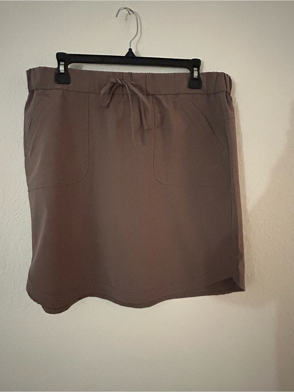 Lee Brown Mini Skirt with Drawstring